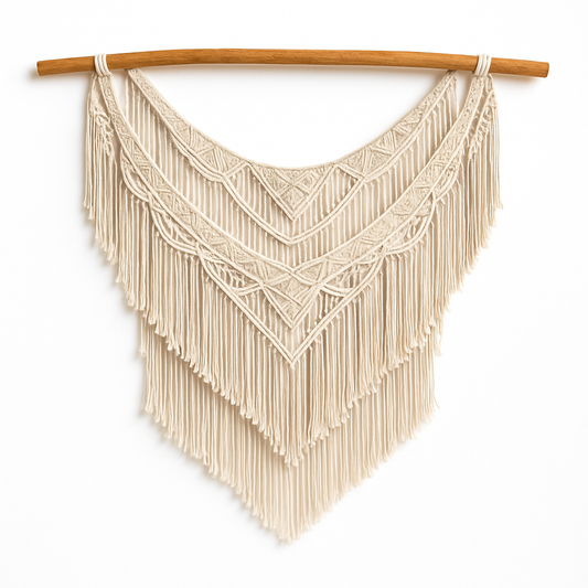 Colgante de Macramé Artesanal Yucateco - Hecho a Mano